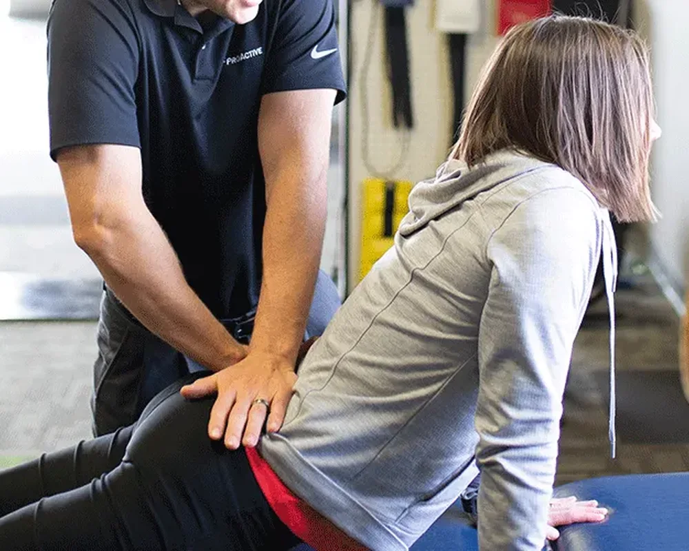 Manual therapy in progress at Kaizen Health and Wellness in Urbandale, IA