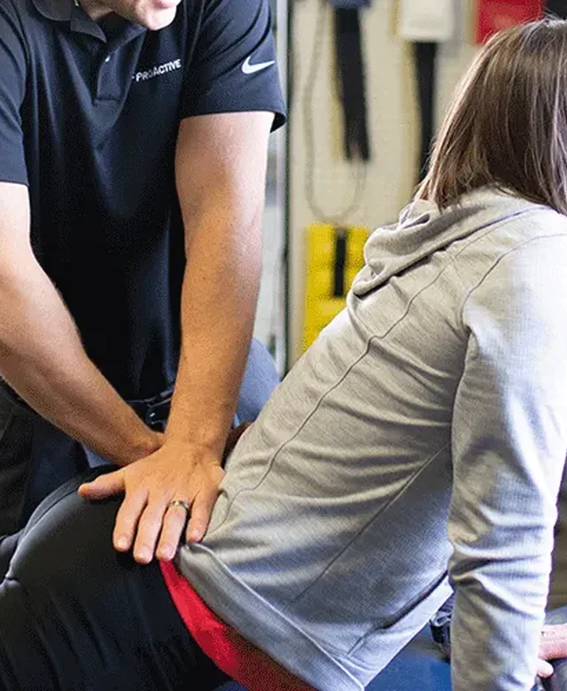 Manual therapy session at Kaizen Health and Wellness