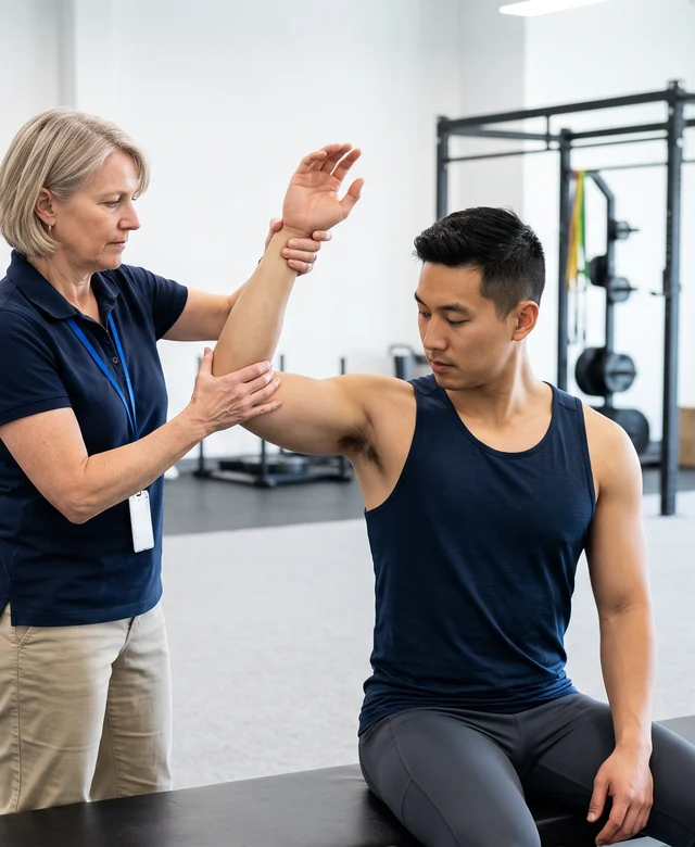 Hands-on manual therapy during a physical therapy session at Kaizen Health and Wellness